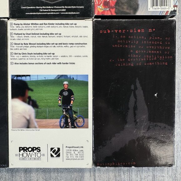 7 BMX VHS Flatland Animal Made In Taiwan Standard Covert Operation Subversion - Picture 9 of 13